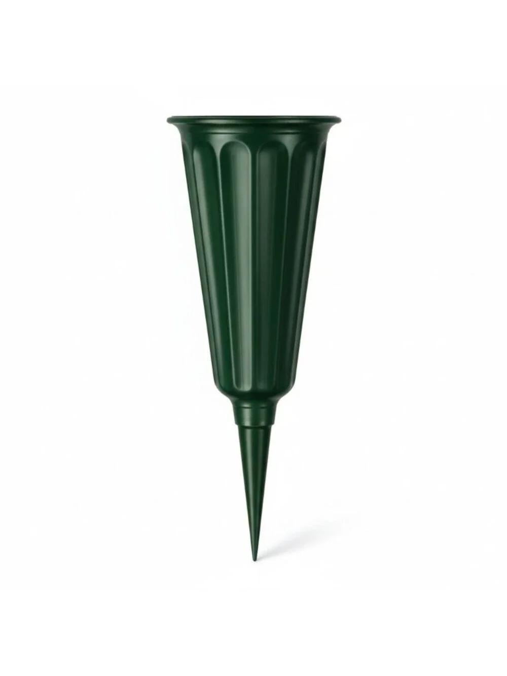 Green Cemetery Vase With Spike Set Of 2 Grave Flower Holder Memorial Vase Ground